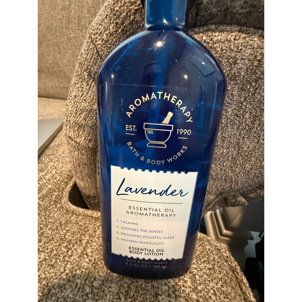 Bath & Body Works Aromatherapy Lavender Essential Oil Body Lotion 6.5oz NOT FUL